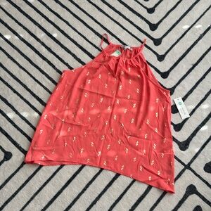 NWT Collective Concepts Krista Keyhole Halter Blouse